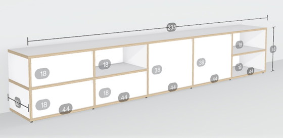 Image 1 of Tylko TV-Ständer in Weiß mit Schubladen