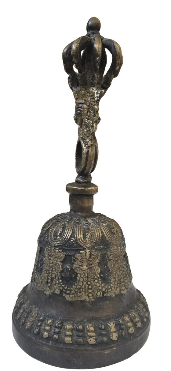 Image 1 of Rare Tibetan Ritual Bell (Ghanta/Drilbu) Large Size