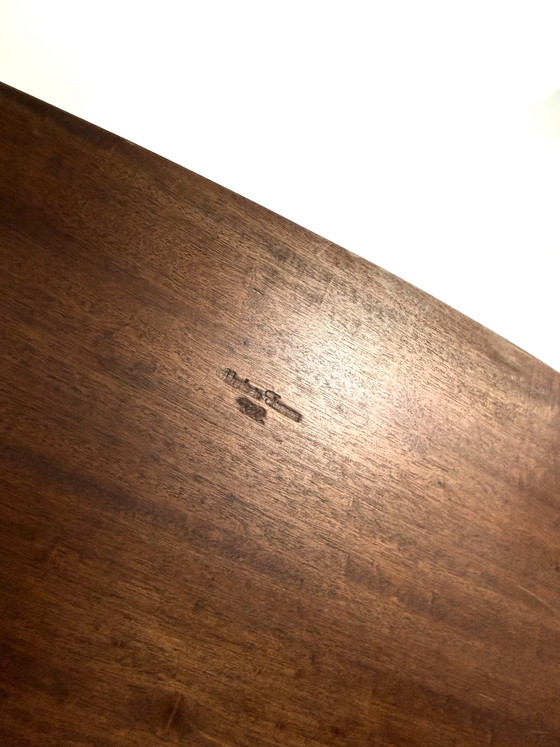 Image 1 of Planche à découper vintage en teck et argent, motif saumon et truite, années 60