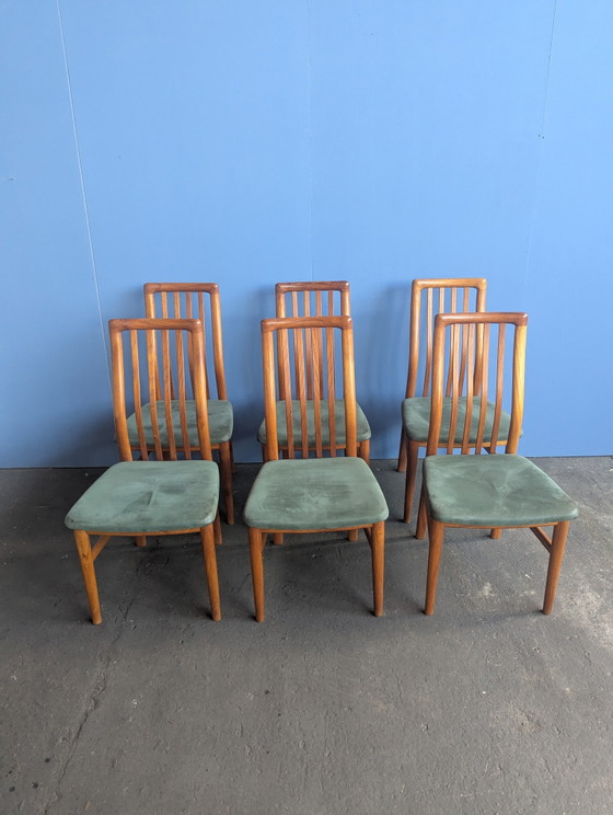 Image 1 of Set of 6 vintage teak chairs - Schou Andersen - Denmark