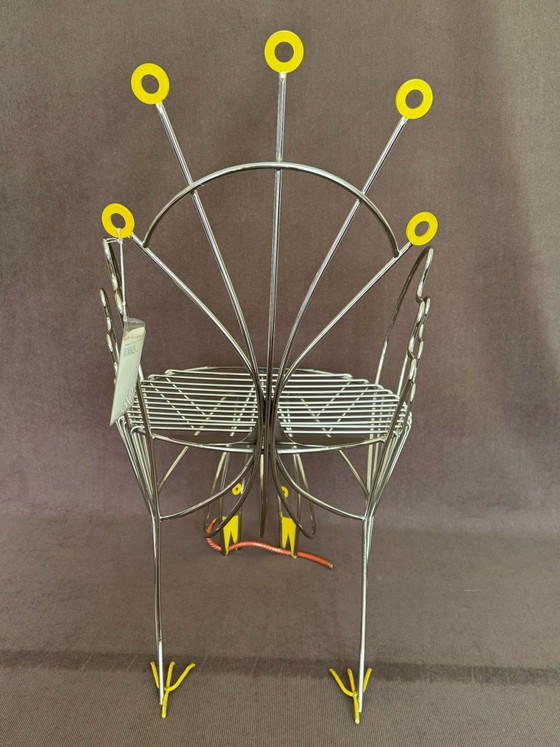 Riccardo Dalisi - Pavone, limited ZANOTTA Edition – Chairs and lounge chairs, Metal, Chrome (photo 8 of 13)