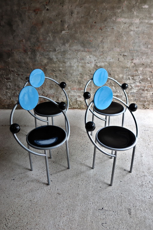 4x Memphis Milano First Chair by Michele de Lucchi