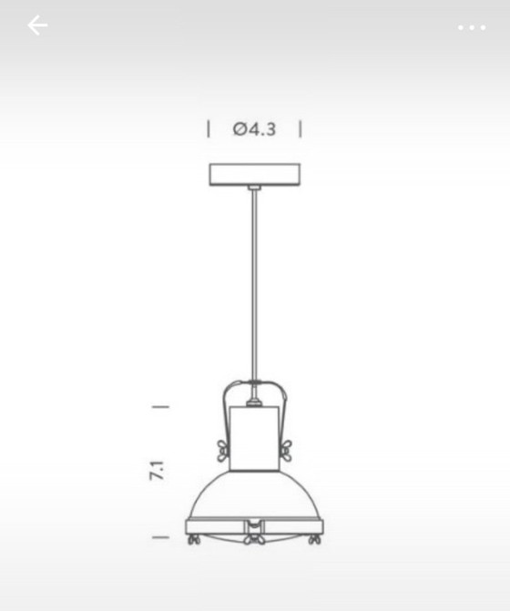 Image 1 of Le Corbusier-hanglamp van Nemo