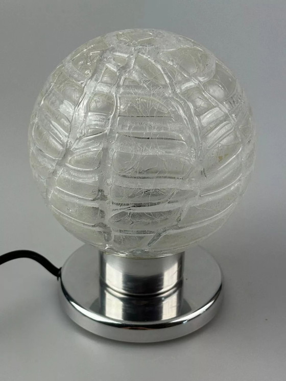 Image 1 of Lampe de chevet des années 60 70 Chrome Doria Verre Space Age Design