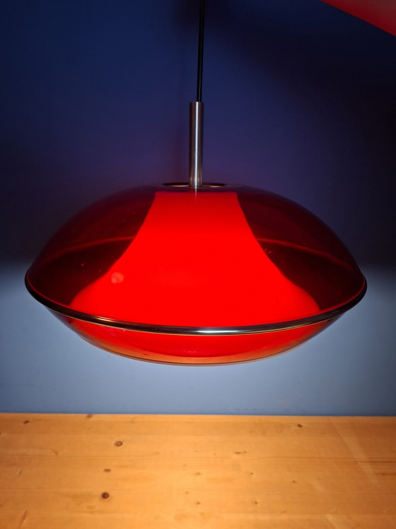Image 1 of Large vintage space age pendant lamp Massive