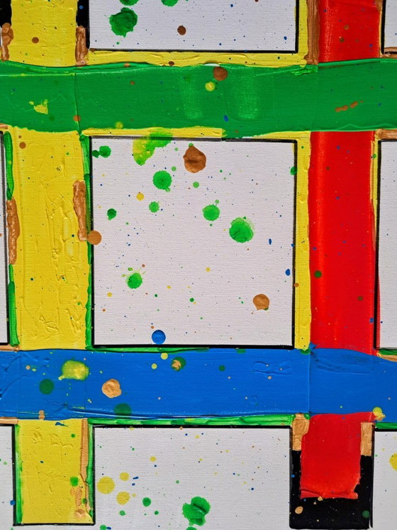 Enzo SAN MARCO - Ordo Ab Chao 2 - Artist's Painting, Paintings & Drawings, Canvas, Red, Abstract (photo 5 of 14)