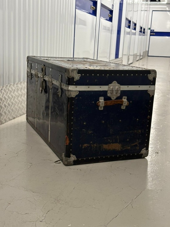 Image 1 of Coffre de cabine/coffre à couvertures ancien