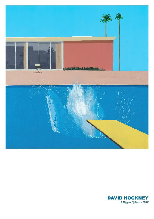 Bigger Splash - David Hockney 1967 - Poster 70 × 100 cm – Paper