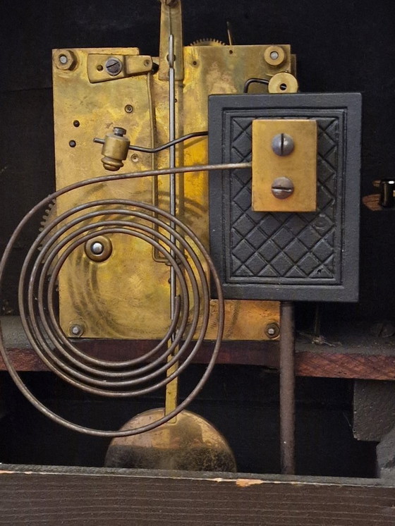 Image 1 of Antiguo reloj de mesa Junghans de ca. 1900, mecanismo mecánico de sonería de 9 días.