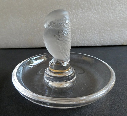 Kleiner Falke, Ringschale, Kristall, Lalique, Frankreich 1970er – decoratieve objecten, Glass (photo 2 of 6)