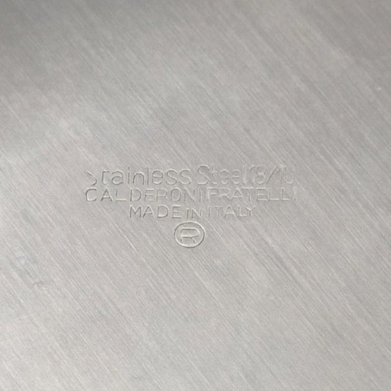 Magnifique seau à glace des années 1970 par Gio Ponti pour Fratelli Calderoni – Accessoires de table, Metal (photo 7 of 7)