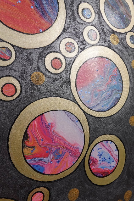 Image 1 of Cubismo A1415 - Cuadro abstracto XXL de Ksavera