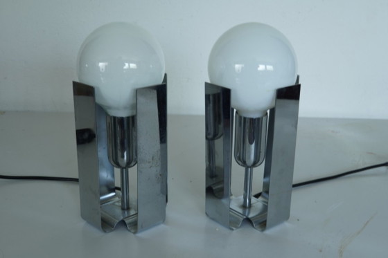 Lampade Bilia vintage di Claudio Salocchi per Lumenform, Italia, anni '70 – Set di 2 – Lampade da tavolo (photo 3 of 7)