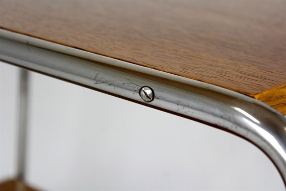 Image 1 of Mesa auxiliar B12 restaurada de Marcel Breuer, década de 1940