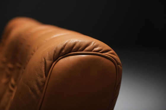 Image 1 of Stunning DS-85 Sofa/Bed in Original Cognac Leather by Team De Sede for De Sede