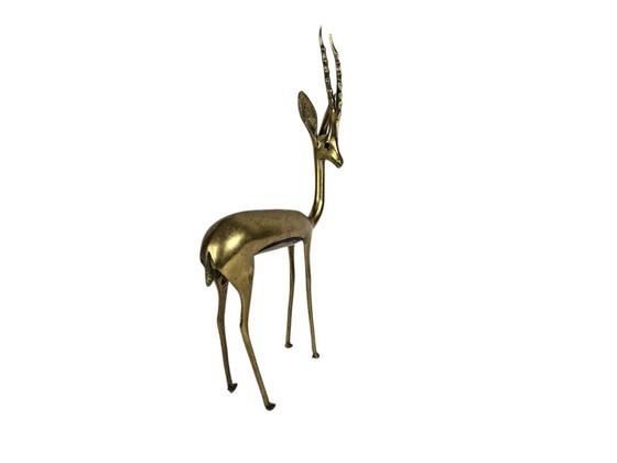 Image 1 of Vintage - XL « Gazelle/Antilope » - cuivre - laiton - troisième quart du XXe siècle