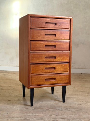 Commode scandinave vintage en teck – ladekasten, Scandinavian (photo 2 of 23)