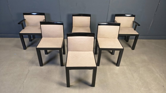 Image 1 of Chaises Teatro par Aldo Rossi et Luca Meda pour Molteni, 1980s, Set de 6