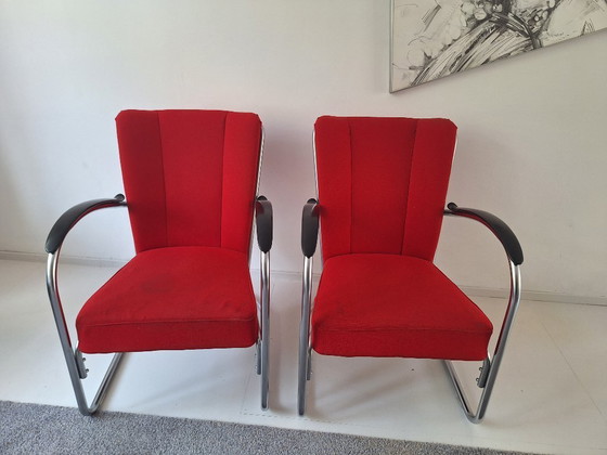 Image 1 of 2 fauteuils Gispen 412