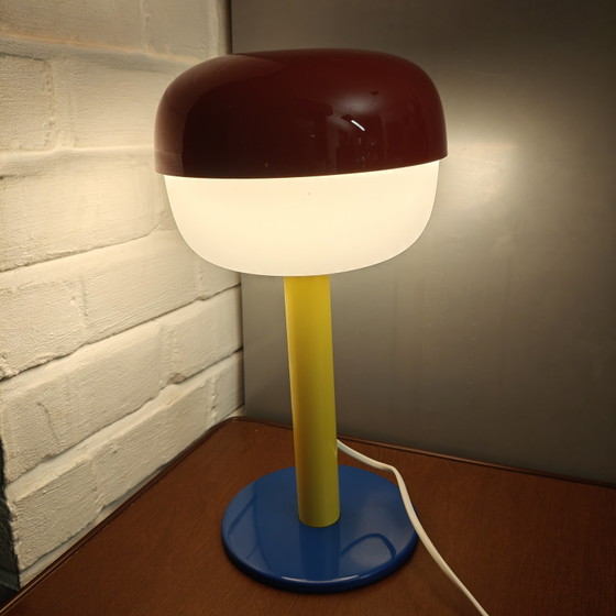 Image 1 of Einzigartige postmoderne IKEA Tischleuchte – Individuelle Farbkombination – Memphis-Stil