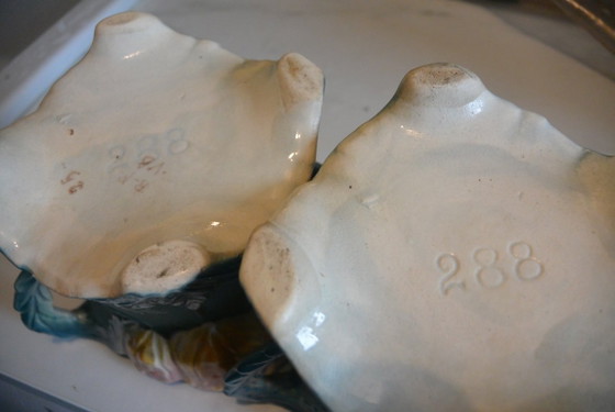 Image 1 of Thulin Pottery - 2 Vazen - #288 - Earthenware - Pair of Art Deco Vases