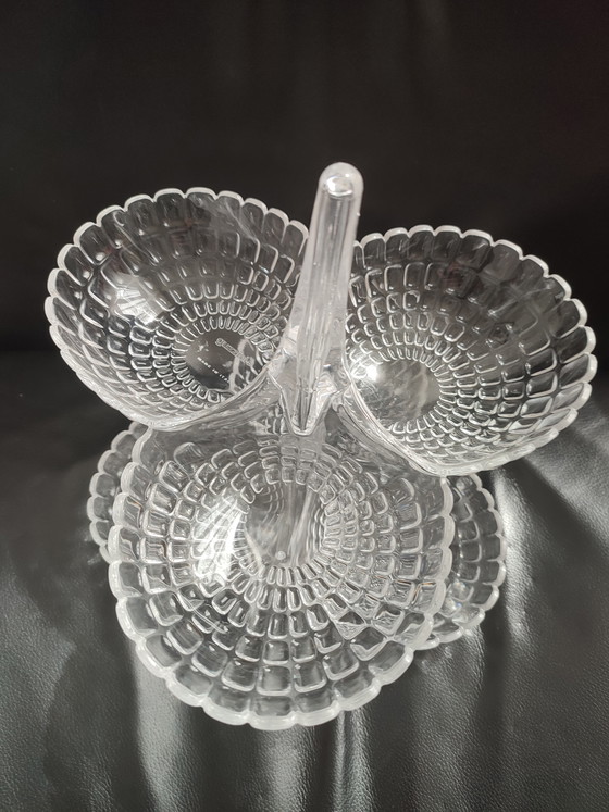 Image 1 of Guzzini Etagère schaal Pio & Tito Toso 2x Transparant hors-d'oeuvre tapas aperitivo snacks hapjes