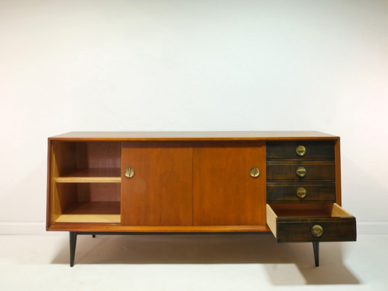 Image 1 of Vintage dressoir uit de jaren 60, ladekast in mid-century modern stijl, Duitsland