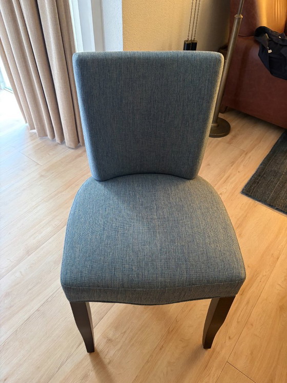 Set Van 4 Mulleman Soho Eetkamerstoelen Blauw – Textile (photo 2 of 9)