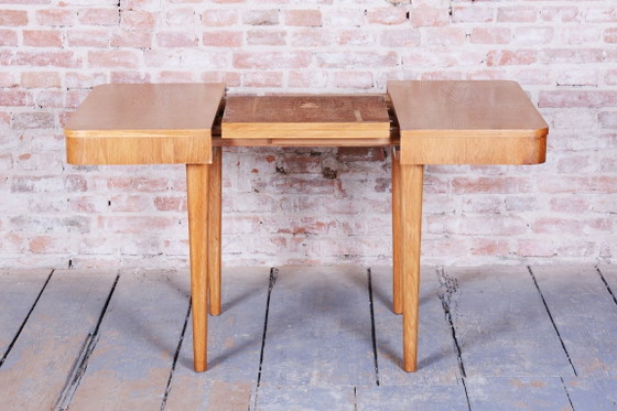 Extendable Art Deco Dining Table, by Jindřich Halabala, UP Závody, Czech, 1940s – Wood (photo 17 of 21)
