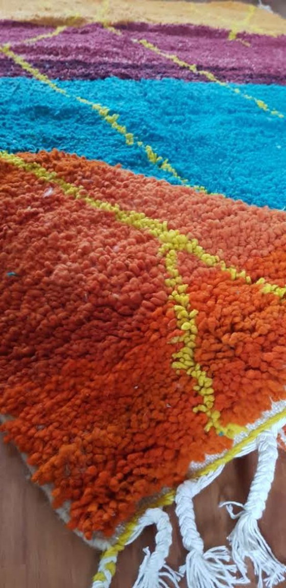 Image 1 of Hand-knotted Berber wool rug 242x160cm