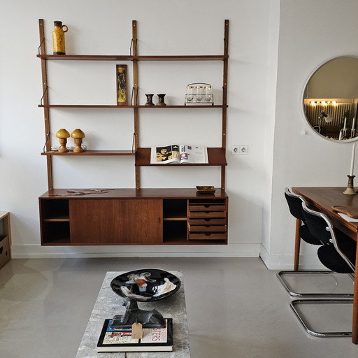 Vintage Poul Cadovius Wall Unit or Wandsysteem