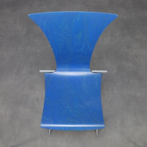 Image 1 of KFF - Karl Friedrich Förster Juego de 4 sillas de comedor postmodernas, años 90