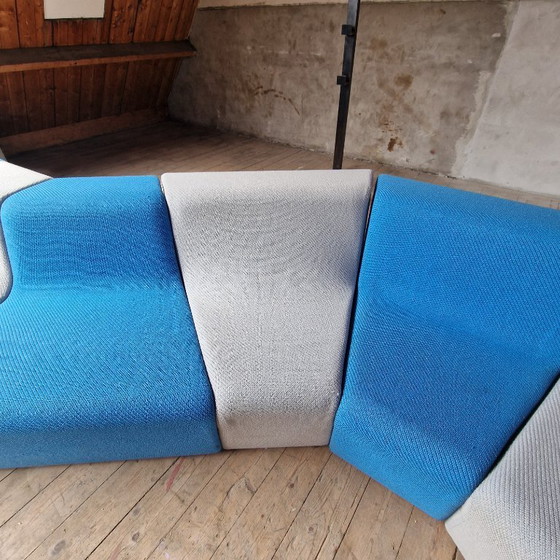 Image 1 of Large Modular Sectional Sofa with 9 Elements