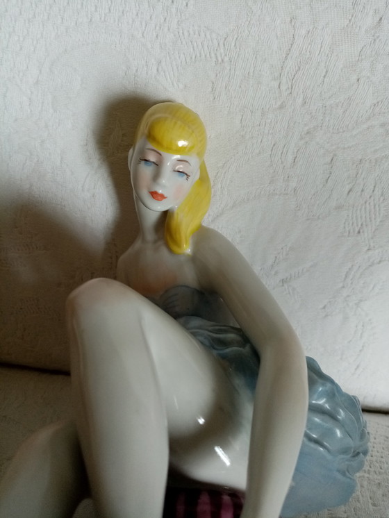 Image 1 of Oekraïens porseleinen ballerina figuur Yelena Yelochka jaren 60