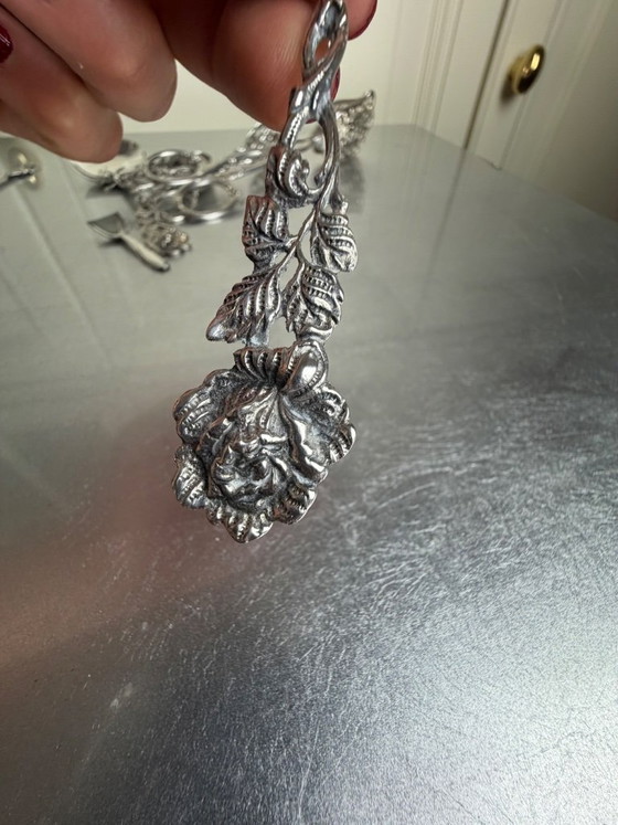 Original Silber-Konvolut – 12 Teile – 800/835 Silber & Silberauflage – Sammlerstücke – Besteckkassetten (photo 14 of 24)