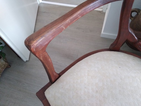 Set di 2 poltrone in stile Art Nouveau. – Textile, Wood (photo 6 of 13)
