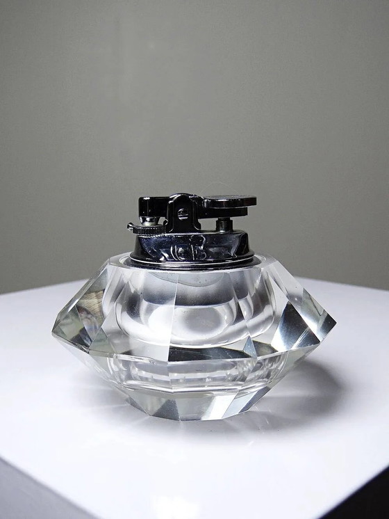 Vintage table lighter in Murano crystal, attributed to Antonio Imperatore, 70s. – Table accessories, Glass (photo 4 of 12)