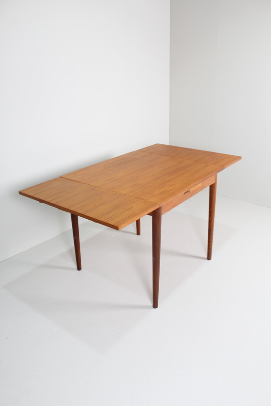 Image 1 of Vintage Square Extendable Dining Table - 1960s, Teak