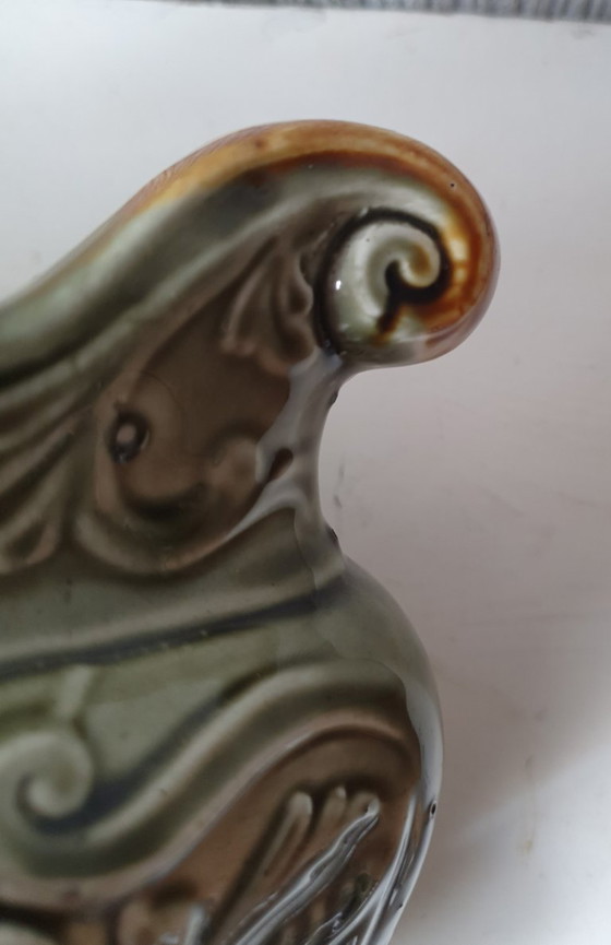 Image 1 of Antique Victorian majolica jardinière - ca 1900