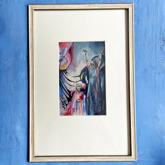 Image 1 of Original 1936 European Dutch Expressionist Signed Painting