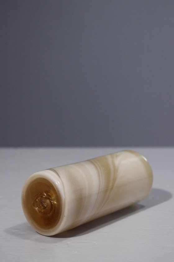 Image 1 of Roller vase alabaster style Maure Vieil Bob Le Bleis Mandelieu 1970s