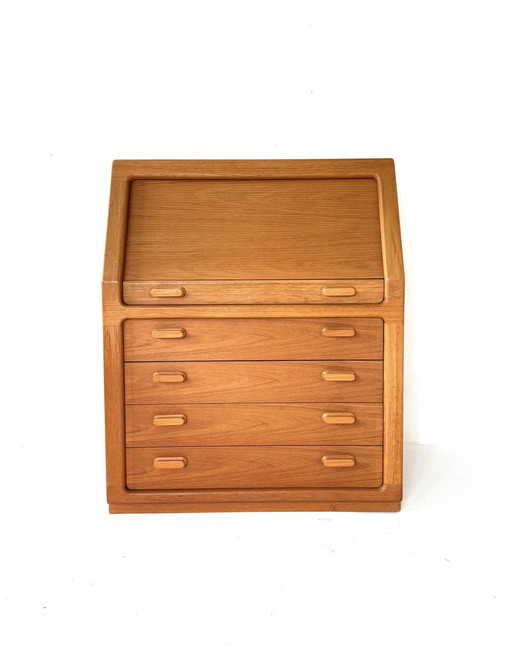 Secreter vintage de teca, Dyrlund años 70