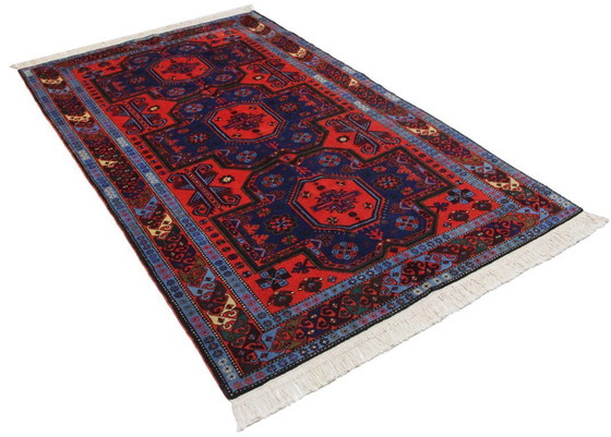 Image 1 of Origineel Kazachs-Russisch wollen tapijt, antiek, 230 x 135 cm