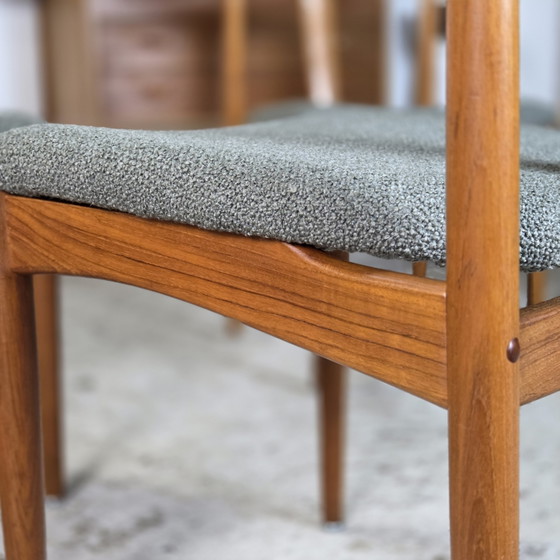 Image 1 of 5 Johannes Andersen 'Juliane' Vintage jaren 60 Deense stoelen