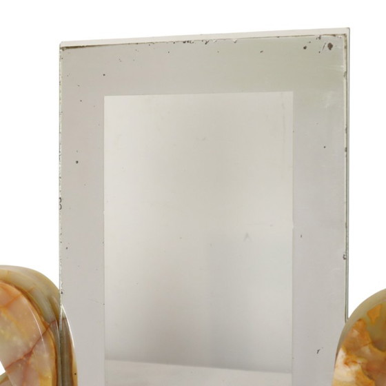 Cuadro grande estilo art déco con marco de fotos, mármol ónix y borde espejado. – Marcos de fotos, Marble (photo 4 of 22)
