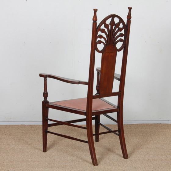 Image 1 of English armchair attributed to J.S. Henry, late 19th century