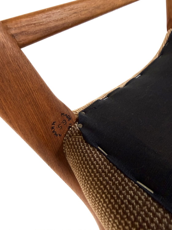 Image 1 of 6x vintage eetkamerstoel, Arne Wahl Iversen ‘60