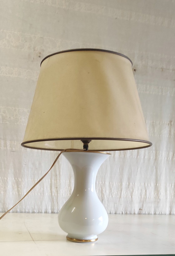 Image 1 of 19th-century style opaline glass lamp base