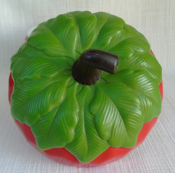 Image 1 of Vintage Strawberry Ice Bucket | 1970s Plastic Barware | Retro Fruit Ice Bucket | Mid-Century Bar Accessory