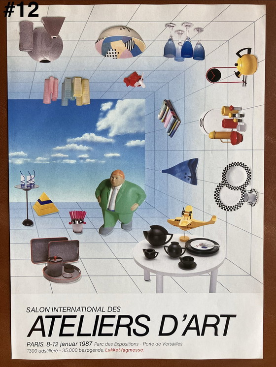 Image 1 of Materiale pubblicitario dal design vintage anni '80 e '90
